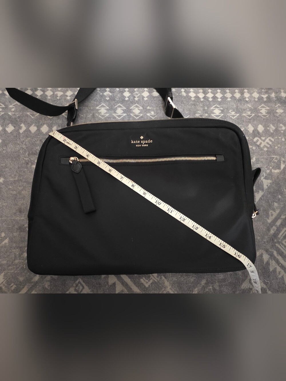 Kate Spade New York Black Nylon Laptop Bag – Fits 15" Laptop - Picture 9 of 11